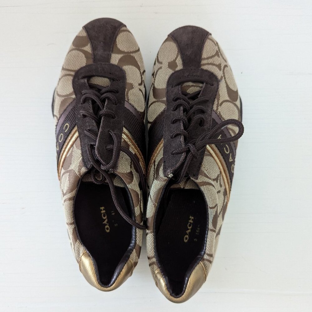 Coach Jayme Signature Logo Sneakers, 5.5 - Picture 4 of 5
